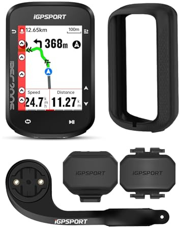 iGPSPORT BSC200S GPS Bicicleta, Navegación con un Toque, Monitorización de Movimiento, Reanudación de Ruta, Ciclocomputador Compatible con Radar y Luz Trasera Inteligente, Impermeable IPX7