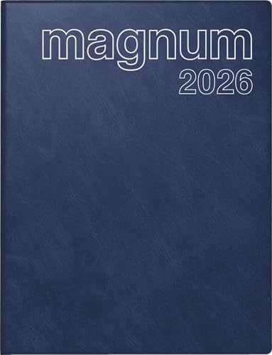 rido/idé 7027042386 | Buchkalender Mod. magnum 2026 | 183×240 mm, Kunststoff, dunkelblau
