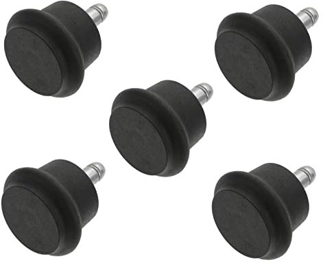 FUNOMOCYA 5pcs Swivel Chair Wheels for Office and Home Quiet Rolling Caster Wheels for Hardwood Tile and Carpet Floors Easy Install Replacement Furniture Casters