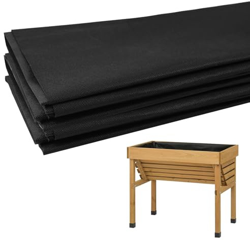 Forro de Tela, Resistente para Plantar Verduras, no Tejido, para Exteriores, para macetas elevadas, Rollo de Fieltro para, Carretera, Drenaje francés, Parche de Verduras
