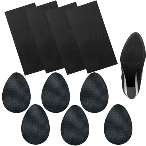 Anti-Rutsch-Schuhgriff-Aufkleber,10 Stück selbstklebender Sohlengummi,Sohlengummiplatte, Sohlenschutz,Schuhsohlen Reparatur,für Damenschuhe,High Heels,Stiefel,Sandalen,Herrenschuh