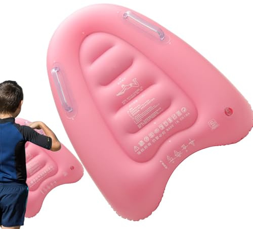Aufblasbares Surfbrett Mit Griffen, Bodyboard Aufblasbar, Leichtes Tragbares Schwimmenbrett, Aufblasbares Surf-Bodyboard, Lernen Hilfsmatte, Geeignet Für Kinder Erwachsene, 52x38x11cm