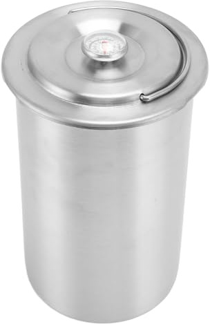 OVAQUIXI Olla Prensadora de Carne Olla de Jamón de Acero Inoxidable con Termómetro para Hacer Sándwiches y Carne en Conserva, Equipo de Cocina Versátil para Cerdo, Ternera, Cordero y Mariscos