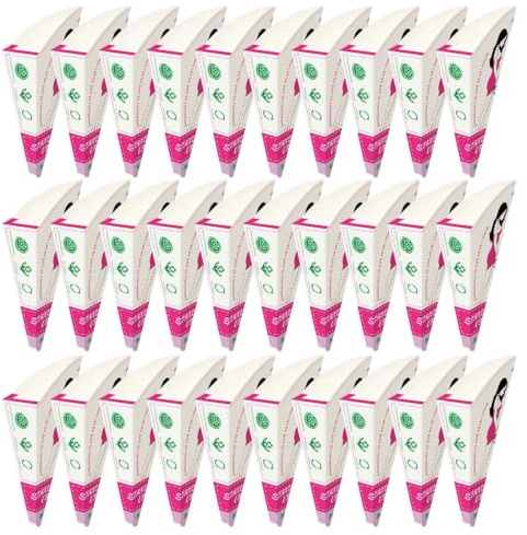 30 Unidades Cono Urinario Femenino Desechable, Orinal Portátil de Papel para Mujer, para Viajes, Senderismo y Acampada