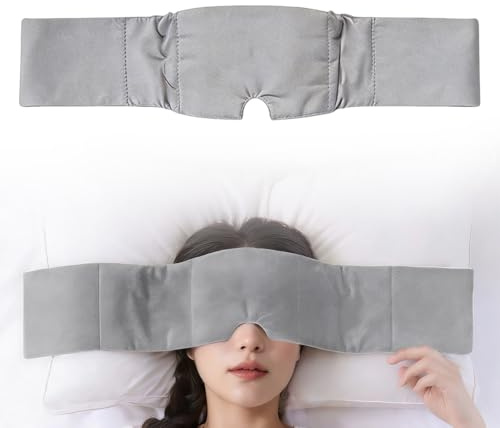 Deep Rest Schlafmaske Gewicht, 1 Stück Gewichtete Augenmaske, Baumwolle Schlafmaske Für Nachtruhe, Meditation, Augenmaske für Männer und Frauen, geeignet für Reise-Yoga