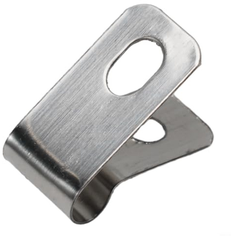 Rostbeständiga staket trådklämmor för montering svetsad tråd till stolpar i bondgård hem och lagermiljöer (aluminiummaterial: 100 klämmor + 100 skruvar)