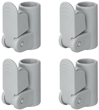 RVTechnik Rohrklemmen für Zeltstangen 25–28 mm mit Schnellspanner, 4er Set inkl. Inbusschlüssel, Rohrschellen für Vorzeltgestänge Camping Caravan
