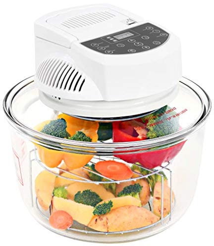 Tidyard Horno convección halógeno Anillo extensión Temporizador 1400 W 39 x 39 x 27 cm