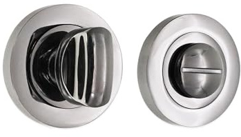 Thumb Turn & Release for Bathroom WC Doors Lock with Emergency Release in Various Finishes (Black Nickel)