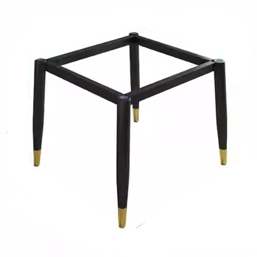 Möbelfüße,Metall Tischbeine Für Küchen Esstische,Schwerlast Stahl Schreibtisch Beine,Langlebig Tischgestell Für Modernen Couchtisch,Esstisch,Mit Saugnapf + Schraube (45cm x 45cm x 72cm,Black Gold)