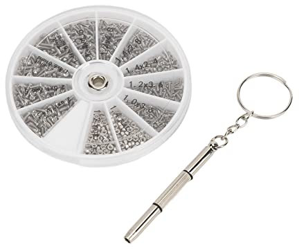 Schrauben- und Muttern-Set, Schrauben-Sortiment-Set mit Schraubendreher, 600-teiliges Edelstahl-Schrauben-Mutter-Set, Muttern-Bolzen-Sortiment-Set, Kleines Sch