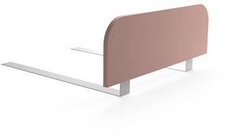 regalik Bettgitter Rausfallschutz Kinderbett 60 x 20 cm, Rosa, ohne Bohren | Stabile Absturzsicherung aus laminierter Platte, Montage unter der Matratze, passend für Kinderbett und Babybett