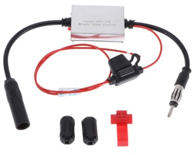 DOITOOL De Señal para Antena De Coche Mejora FM Am con Alta Sensibilidad Ruido Compatible con Vehículos Fácil Instalación y Mayor Alcance De Recepción
