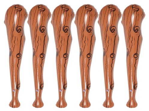 BESPORTBLE 6 Pezzi di Decorazioni gonfiabili da Baseball, Mazze gonfiabili, Giocattoli per Bambini, premi di Carnevale, Spirito di Squadra, bomboniere per Halloween, Sacchetti Regalo per Compleanni,