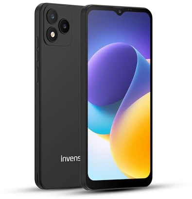 invens Note TK01 Telefonos Moviles Libres, 8(4+4) GB+32GB/128GB TF Teléfono Móvil, Android 12, 6.56'' HD+, 16MP+5MP Móvil, 4250mAh, Smartphone Triple 4G SIM GPS/OTG/3.5mm Jack, Negro