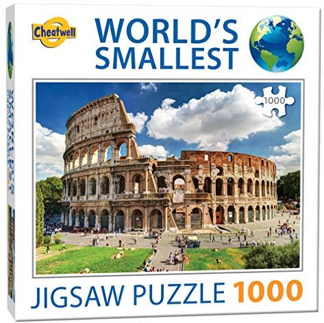 Cheatwell Games 13138 Puzzle World's Smallest 1000 Piece Jigsaw Colosseum