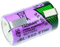 Tadiran SL550/S Lithium 1/2 AA (Mignon) mit Lötfahne in U-Form