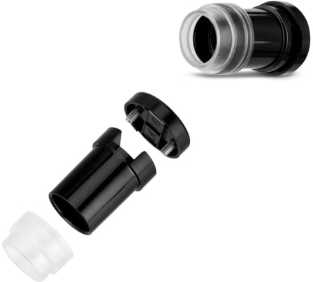 REV Fassung E14, Lampenfassung für Glühlampen bis 40W, 2 Stück, schwarz