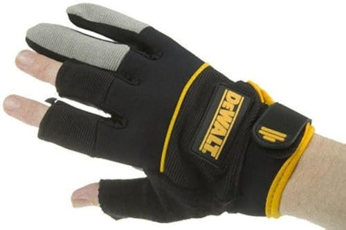 Dewalt DPG24L 3-Finger Framing Work Glove with Soft Neoprene Wrist Band for Added Comfort and Easy Pull-On Tab, Large
