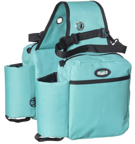 Tough1 Saddle Bag with Bottle Holders - Turquoise