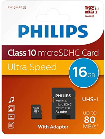 Philips Tarjeta SDHC Clase 10-16 GB