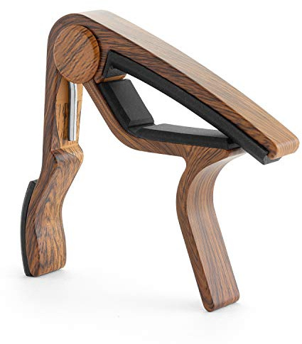 TIGER GACAPO7-DW Cejilla de guitarra - Cejilla de gatillo - Madera oscura 