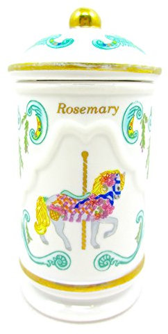 Lenox Porcelain Carousel Spice Jar - Rosemary