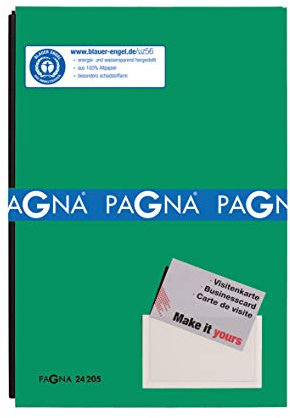 Pagna Unterschriftsmappe grün, 20-teilig, mit Color-Einband und dehnbarem Rücken