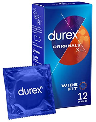 Durex Comfort XL Large Condoms for Men, Pack of 12