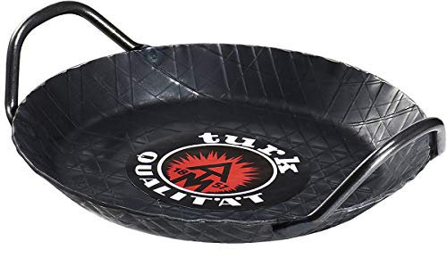 Turk 65928 Poêle avec 2 Poignées, Fer, Noir, 7 x 5 x 10 cm