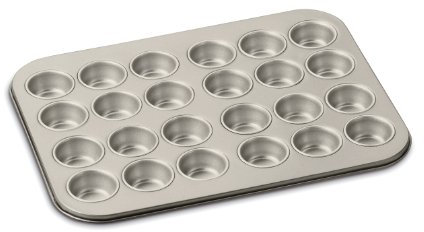 Cuisinart Chef's Classic Nonstick Bakeware 24-Cup Mini Muffin Pan, Champagne