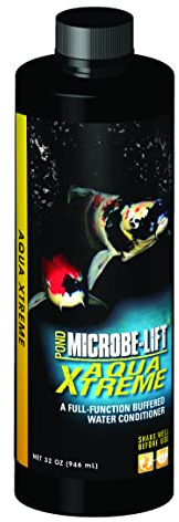 MICROBE-LIFT XTP32 Xtreme Water Conditioner Treatment for Ponds and Outdoor Water Gardens, Safe for Live Koi Fish, Plant Life, and Décor, 32 Ounces