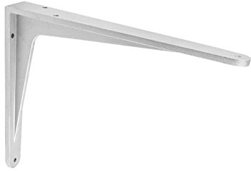 Gedotec Schwerlastkonsole Aluminium silber matt - Sparta | 1 Stück - Regalträger für die Wandmontage | Maße: 240 x 190 x 32 mm | 200 kg Tragkraft | Stahlwinkel - Regalkonsole - Winkelkonsole - Träger