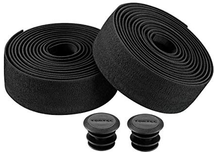 Tortec Air Gel Handlebar Tape Black 2100x3mm Cushioned Cycling Bar Tape Shock Absorbing Road Bike Handlebar Grip Tape Comfortable Anti Slip Bicycle Handlebar Wrap