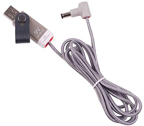 myVolts Ripcord-USB-Ladekabel mit 9V DC Ausgangsstecker kompatibel mit Boss RC-505 Mk1 Loop Station