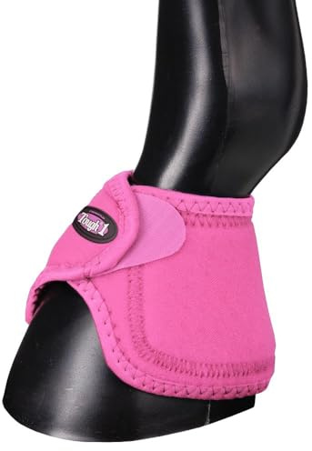 Tough1 No Turn Bell Boots - Pink - Small