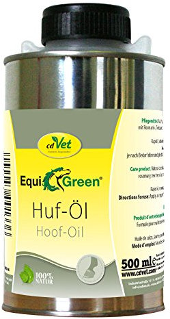 EquiGreen Huf-Öl 500ml - Natürliche Hufpflege mit Teebaumöl & Lorbeeröl für Pferde