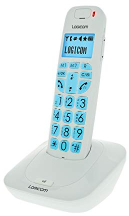 Logicom Confort 150 Téléphone Fixe Sans fil Blanc