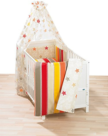Alvi 401102726 Bettwäsche Stars & Stripes, beige
