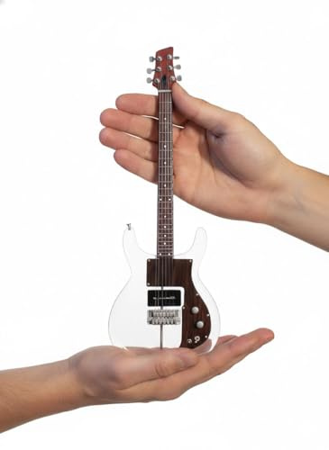 Keith Richards Rolling Stones Dan Armstrong 1969 Ampeg See Through Lucite Plexiglass Perspex Mini Guitar Replica Collectible
