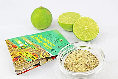 Caribbean Lime Rub Seasoning. Gluten Free & Vegan