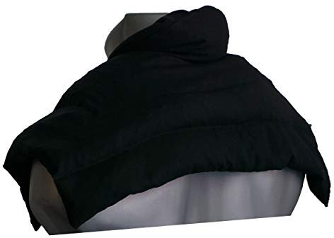 Rapssamenkissen Schulter & Nackenkissen mit Kragen. Wärmekissen Körnerkissen Nackenwärmer (dunkelblau, Rapssamen)