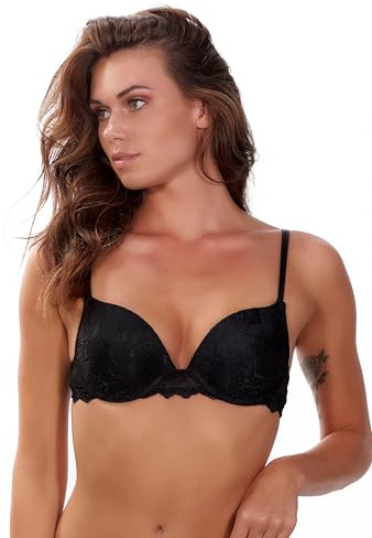 After Eden Gel Bra In Lace Black 38C