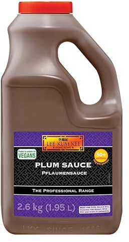 Lee Kum Kee Pflaumensauce – Fruchtig-süße Sauce aus chinesischen Pflaumen mit Ingwer und Chilischoten – PET-Flasche – 1 x 1,95 l