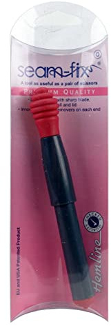 Hemline nbsp;H265 Seam-fix Descosedor con hoja afilada, bola de seguridad y tapón