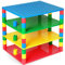Strictly Briks Premium-Set für Turm-Konstruktionen - 4 Bauplatten & 48 Bausteine - mit Allen Marken für große Bausteine kompatibel - Blau, Grün, Rot, Gelb