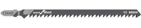 Bosch 3x T 344 D Speed for Wood Stichsägeblatt (für Weichholz, Bauholz, Länge 152 mm, Professional Zubehör Stichsäge)