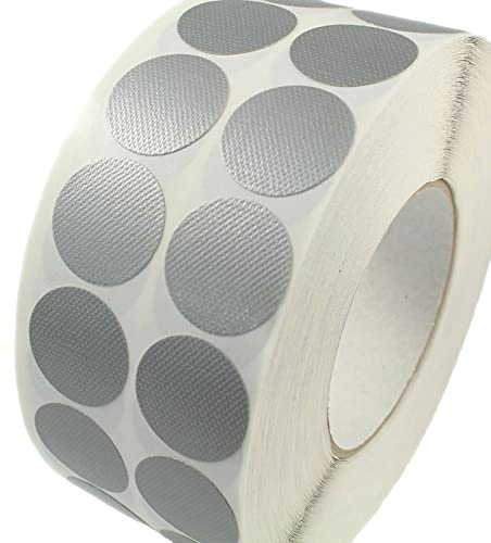 KLEBESHOP24 Klebepunkte farbig, Ø 30 mm, 2500 Stück, silber | PE-beschichtete Markierungspunkte