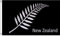 AZ FLAG - Drapeau Nouvelle-Zélande fougères - 250x150 cm - Grand Drapeau Neo-Zélandais - All Black 100% Polyester Avec Oeillets Métalliques Intégrés - Pavillon 300 g