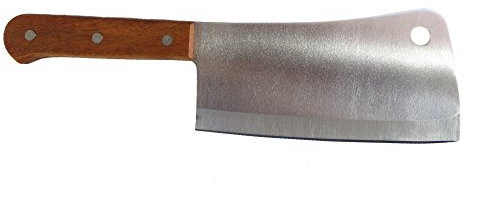 Mannaia ca. 400 Grammi con Manico in legno ca. 28cm Lunghezza